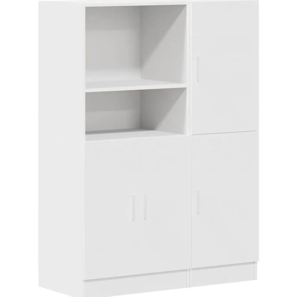 Boekenkasten & Wandplanken*vidaXL 2-delige Keukenkastenset bewerkt hout Wit