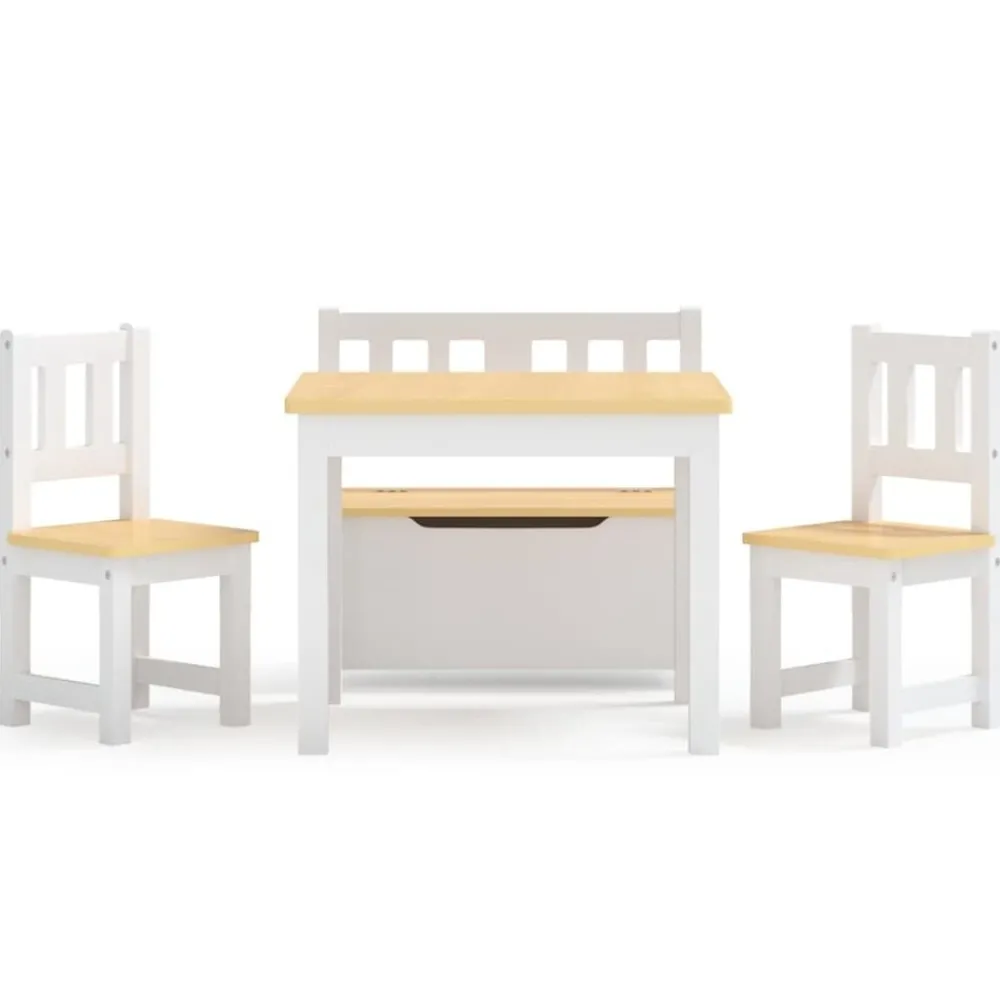 4-delige Kindertafel- en stoelenset MDF>vidaXL Clearance