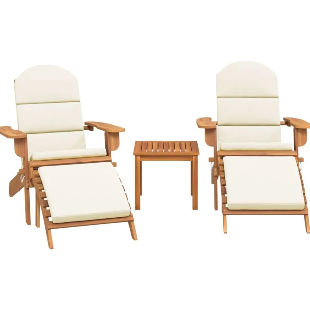 3-delige Loungeset Adirondack massief acaciahout>vidaXL Sale