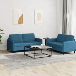 2-delige Loungeset fluweel>vidaXL Online