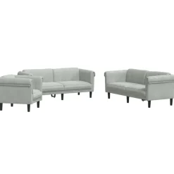 2-delige Loungeset fluweel geel>vidaXL New