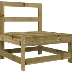 Tuinmeubelen*vidaXL 4-delige Loungeset geïmpregneerd grenenhout Ge&iuml;mpregneerd grenenhout