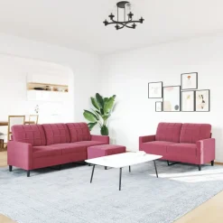 3-delige Loungeset met kussens fluweel><noscript><img width=