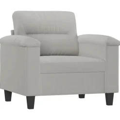4-delige Loungeset met kussens microvezelstof><noscript><img width=