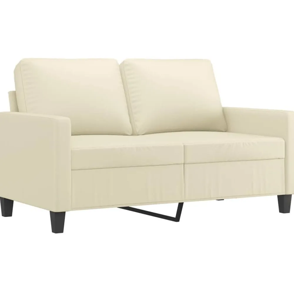 3-delige Loungeset met kussens kunstleer crème>vidaXL Sale