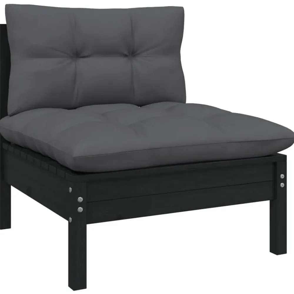 3-delige Loungeset met kussens massief grenenhout>vidaXL Clearance