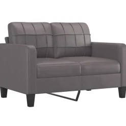 Banken*vidaXL 3-delige Loungeset met kussens kunstleer Grijs