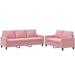 2-delige Loungeset met kussens fluweel>vidaXL Sale
