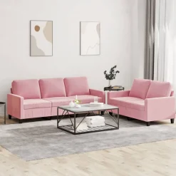2-delige Loungeset met kussens fluweel>vidaXL Sale
