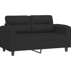 2-delige Loungeset met kussens microvezelstof><noscript><img width=