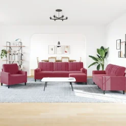 4-delige Loungeset met kussens en bolsters fluweel><noscript><img width=