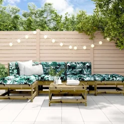 6-delige Loungeset met kussens geïmpregneerd grenenhout>vidaXL Discount