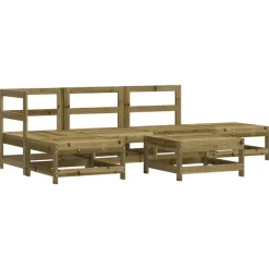 6-delige Loungeset met kussens geïmpregneerd grenenhout><noscript><img width=