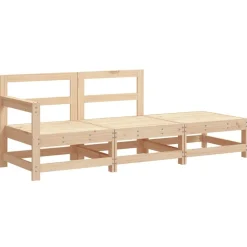 3-delige Loungeset met kussens massief hout><noscript><img width=