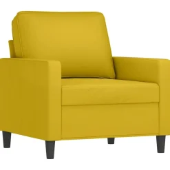 Banken*vidaXL 3-delige Loungeset met kussens fluweel Geel