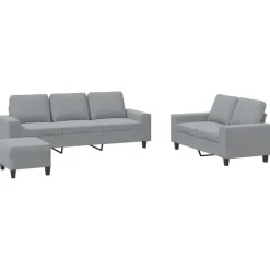 3-delige Loungeset stof>vidaXL Sale