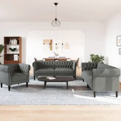3-delige Loungeset stof><noscript><img width=
