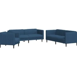 3-delige Loungeset stof>vidaXL Best