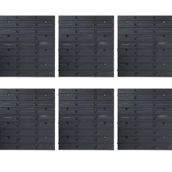 Bouwbeslag*vidaXL 96-delige Opslagbakkenset met wandpanelen en zwart Rood