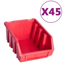 96-delige Opslagbakkenset met wandpanelen>vidaXL
