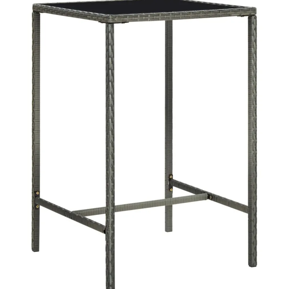 3-delige Tuinbarset poly rattan>vidaXL Discount
