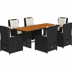 7-delige Tuinset met kussens poly rattan>vidaXL Sale