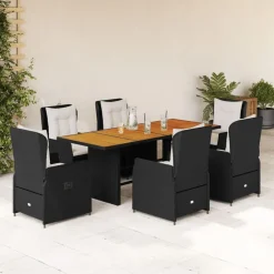 7-delige Tuinset met kussens poly rattan>vidaXL Sale