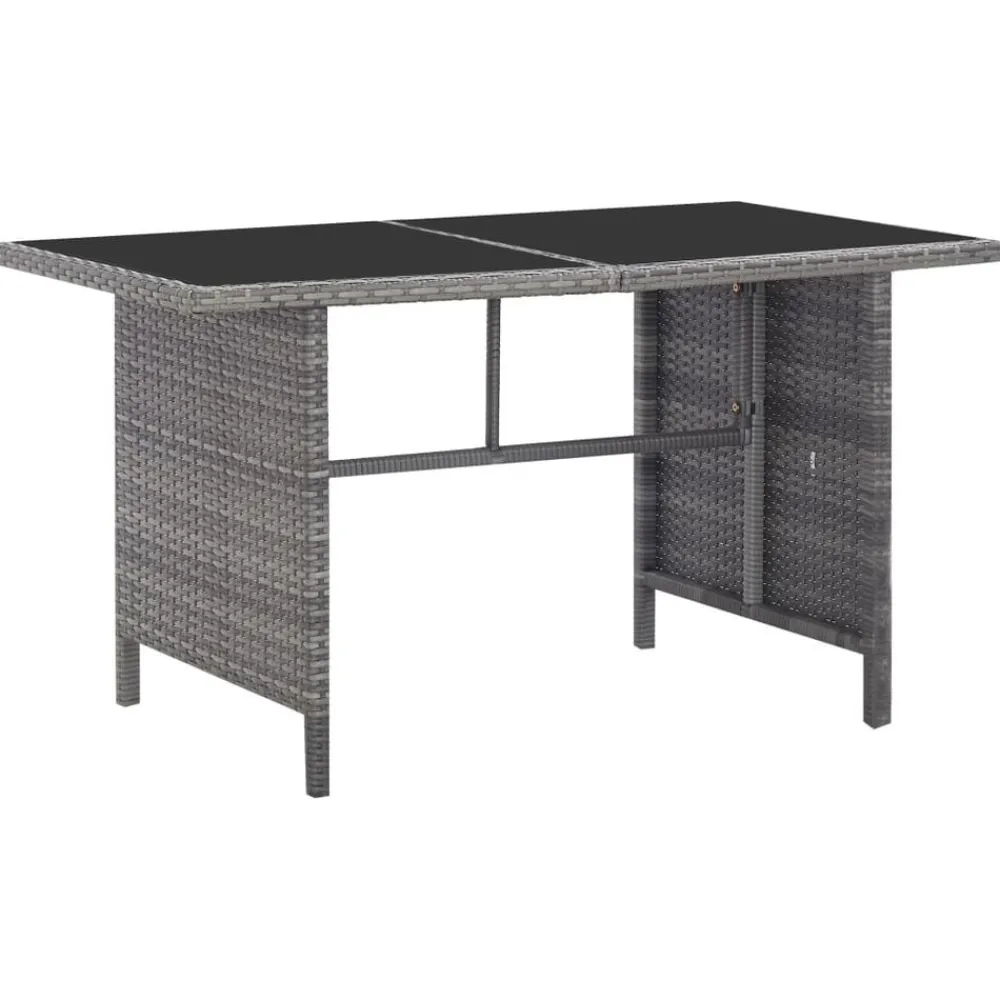 5-delige Tuinset met kussens poly rattan grijs>vidaXL Sale