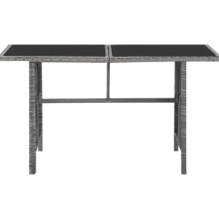 5-delige Tuinset met kussens poly rattan grijs><noscript><img width=