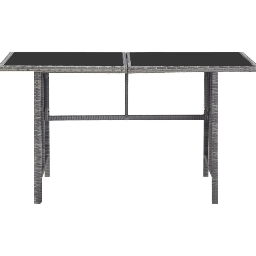 5-delige Tuinset met kussens poly rattan grijs>vidaXL Sale