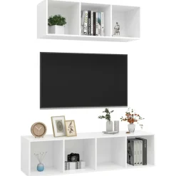 2-delige Tv-meubelset spaanplaat><noscript><img width=