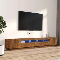 3-delige Tv-meubelset met LED bewerkt hout kleurig>vidaXL Online