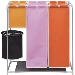 3-delige Wassorteerder met wasmand>vidaXL Hot