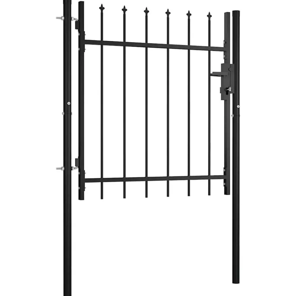 Tuinafscheidingen*vidaXL Deurhek Boxtel met speerpunt bovenaan 100x75 cm