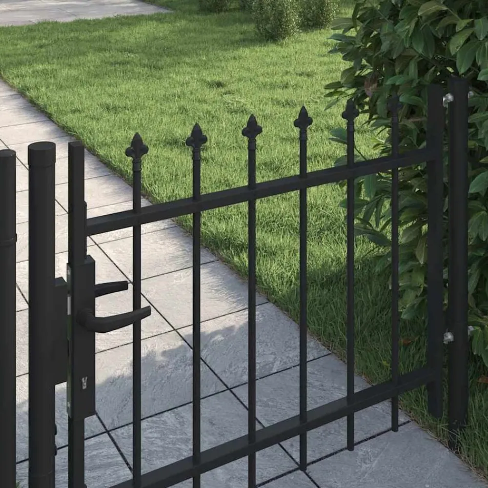Tuinafscheidingen*vidaXL Deurhek Boxtel met speerpunt bovenaan 100x75 cm