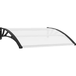 Tuin & Gazon*vidaXL Deurluifel 120x75 cm PC Zwart en transparant