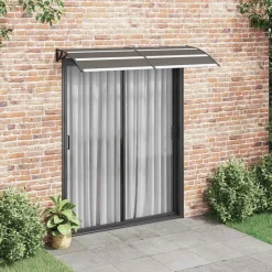 Tuin & Gazon*vidaXL Deurluifel 200x75 cm PC Zwart