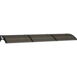 Tuin & Gazon*vidaXL Deurluifel 300x75 cm polycarbonaat Zwart