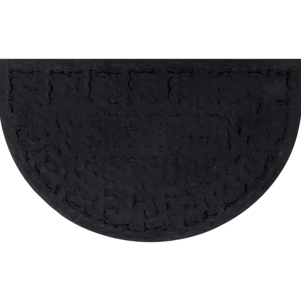 Woon- & Tuinaccessoires*vidaXL Deurmat halfrond 45x75 cm rubber en kokosvezel