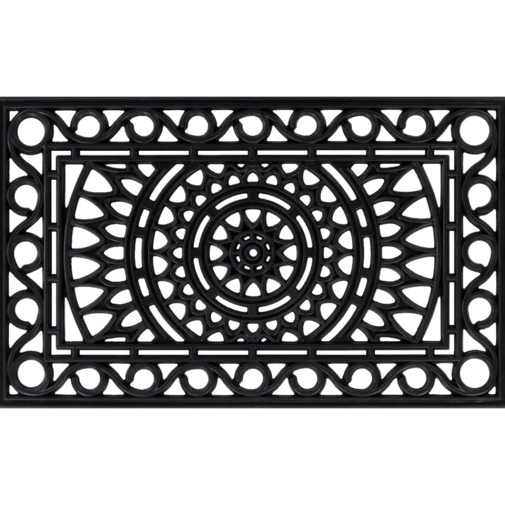Woon- & Tuinaccessoires*vidaXL Deurmat rechthoekig 45x75 cm rubber