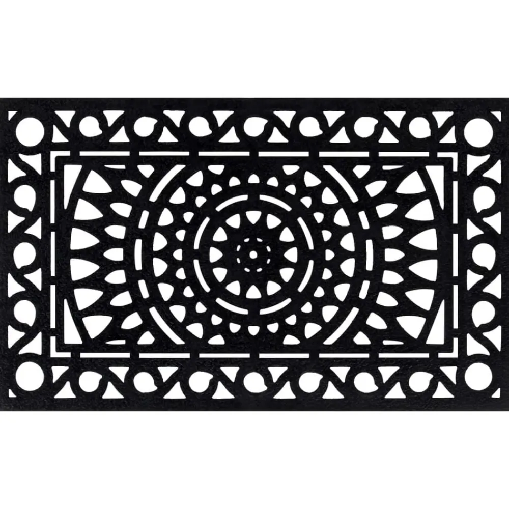 Woon- & Tuinaccessoires*vidaXL Deurmat rechthoekig 45x75 cm rubber