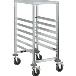 Dienbladenwagen met 6 GN-bakken 39x55x87 cm roestvrij staal>vidaXL Best
