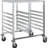 Trolleys*vidaXL Dienbladenwagen met 12 GN-bakken 75x55x87 cm roestvrij staal