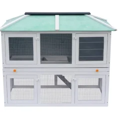 Dierenhok twee verdiepingen hout><noscript><img width=