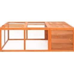 Dierenhok voor buiten 150x100x50 cm massief vurenhout>vidaXL