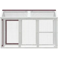 Huisdierbenodigdheden*vidaXL Dierenren 141x94x104 cm massief grenenhout kleurig Mokka