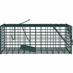 Buitensport*vidaXL Dierenvallen Groen 31 x 13 x 12cm Staal