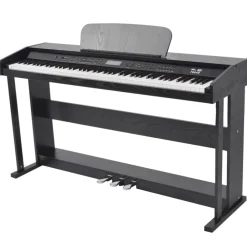 Kunst & Entertainment*vidaXL Digitale piano met pedalen 88 toetsen zwart