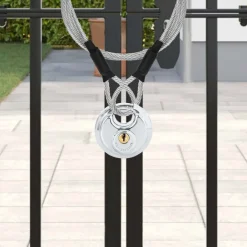 Sloten & Sleutels*vidaXL Discusloten met sleutels 2 pcs Zilver 6 x 2.3 x 6 cm