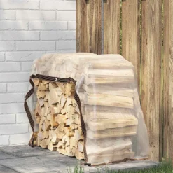 Bouwbeslag*vidaXL Doorzichtig zeildoek met zeilringen 1x2 m PVC